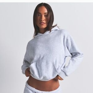 SKIMS Light Gray Hoodie.